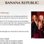 Banana Republic Survey